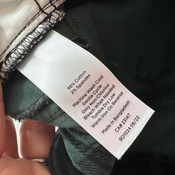 Talbots | Straight Leg Velveteen Pants - Black Watch Tartan - Picture 10 of 11